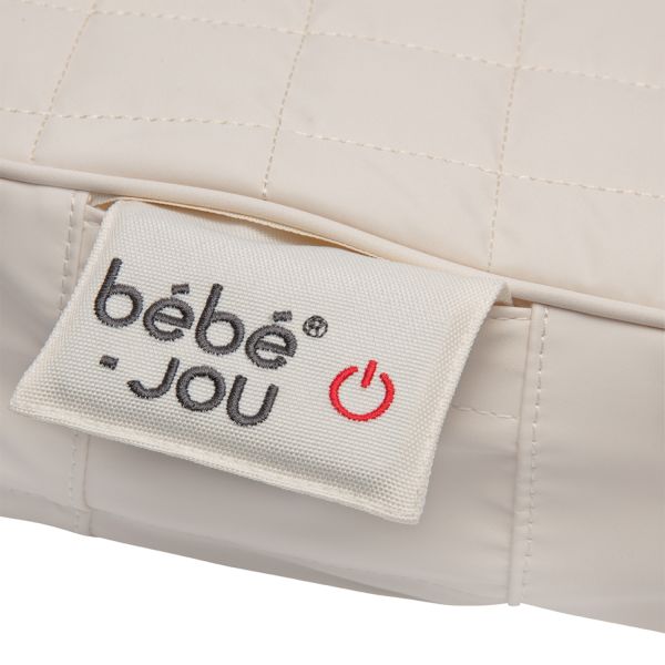 Bebe-Jou Quilted Verwarmd Aankleedkussen - Squares Light Taupe Bebe-Jou Quilted Verwarmd Aankleedkussen - Squares Light Taupe