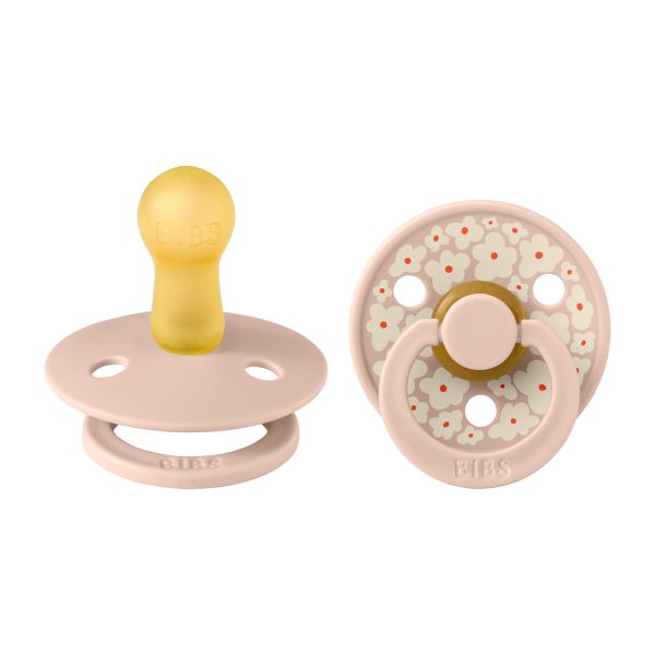BiBs Studio Jasmin Fopspeen - Rond - 2 Stuks - 6-18 Mnd - Blush Mix