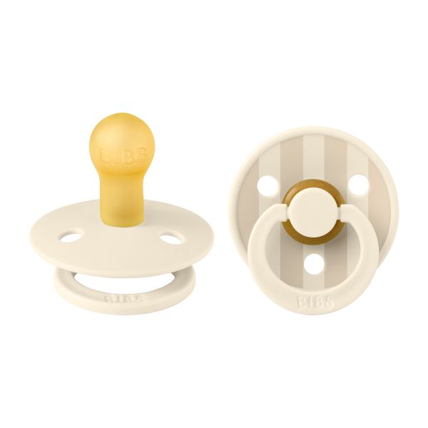Bibs Fopspeen Latex Studio Pin Ivory Vanilla Mix Size 1 (2-Pack)