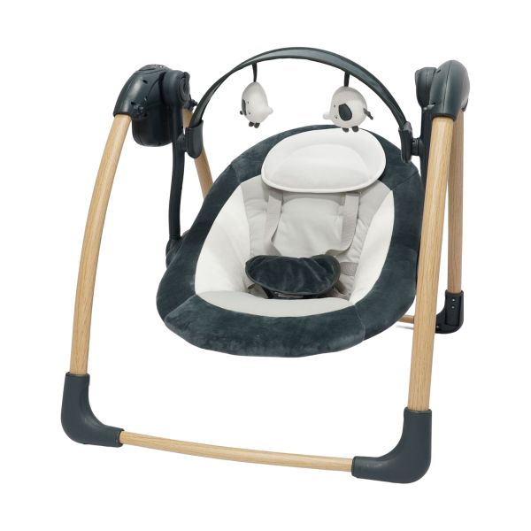 Bo Jungle Dolphy Wood Portable Swing - Shady Grey Bo Jungle Dolphy Wood Portable Swing - Shady Grey