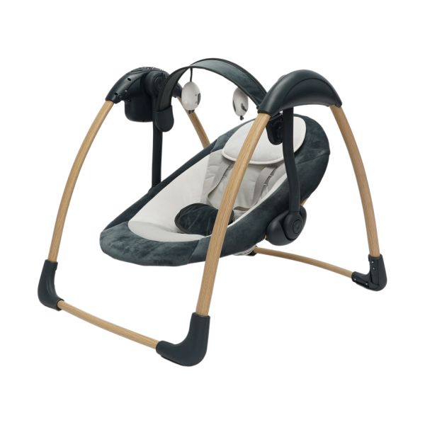Bo Jungle Dolphy Wood Portable Swing - Shady Grey Bo Jungle Dolphy Wood Portable Swing - Shady Grey
