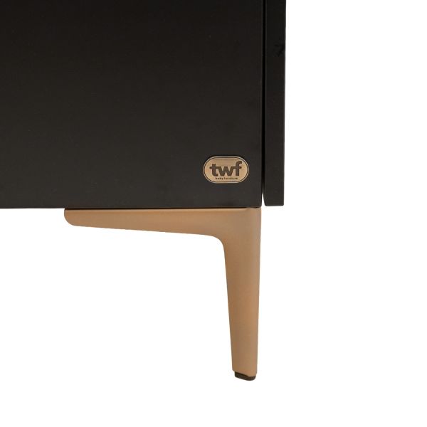 TWF Park - Modena - Metalen Poten - Zwart