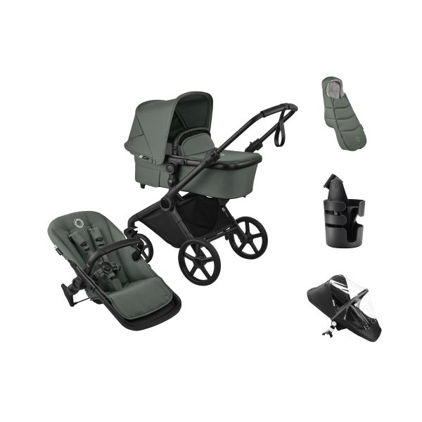 Bugaboo Cub Kinderwagen - Essentiël Bundel - Forest Green Bugaboo Cub Kinderwagen - Essentiël Bundel - Forest Green