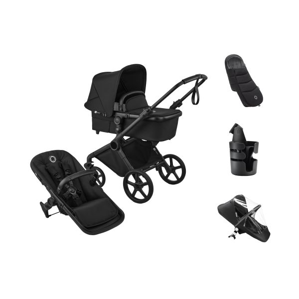 Bugaboo Cub Kinderwagen - Essentiël Bundel - Heritage Black
