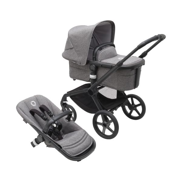 Bugaboo Fox 5 Complete Black / Grey Melange - Grey Melange