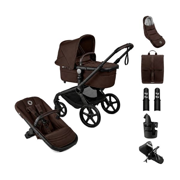 Bugaboo Fox 5 Renew Kinderwagen 2-in-1 - Essential Bundel - Black / Fern Green