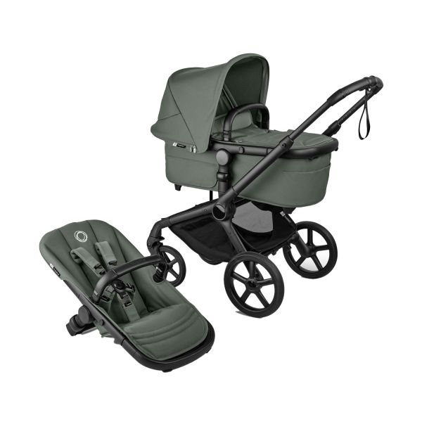 Bugaboo Fox 5 Renew Kinderwagen 2-in-1 - Essential Bundel - Black / Forest Green Bugaboo Fox 5 Renew Kinderwagen 2-in-1 - Essential Bundel - Black / Forest Green