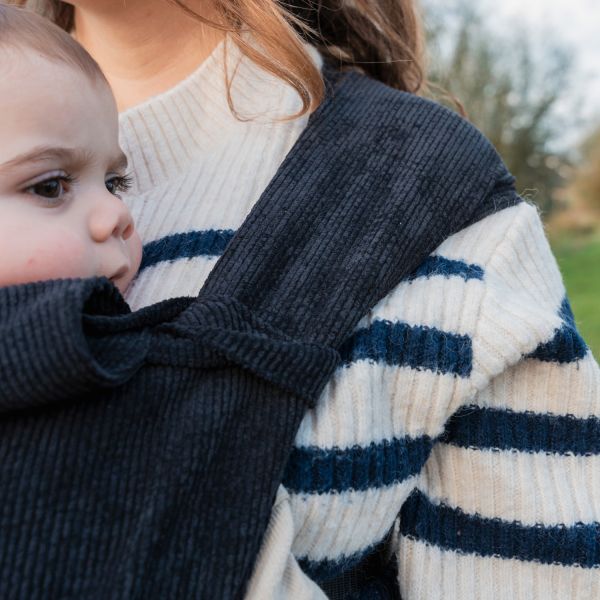 ByKay Tiny Click Carrier Ribbed Velvet Smoky Black ByKay Tiny Click Carrier Ribbed Velvet Smoky Black