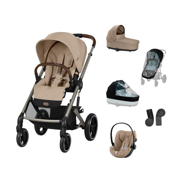 Cybex Balios 3-in-1 Kinderwagen Set L - Almond Beige/Beige Cybex Balios 3-in-1 Kinderwagen Set L - Almond Beige/Beige