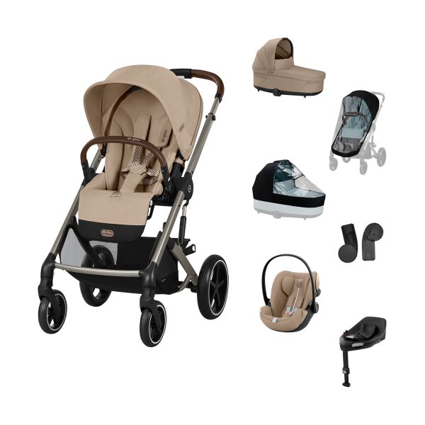 Cybex Balios 3-in-1 Kinderwagen Set XL - Almond Beige/Beige Cybex Balios 3-in-1 Kinderwagen Set XL - Almond Beige/Beige
