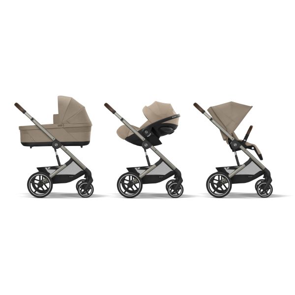 Cybex Wandelwagen Balios S Lux-3 Almond Beige - Beige Cybex Wandelwagen Balios S Lux-3 Almond Beige - Beige