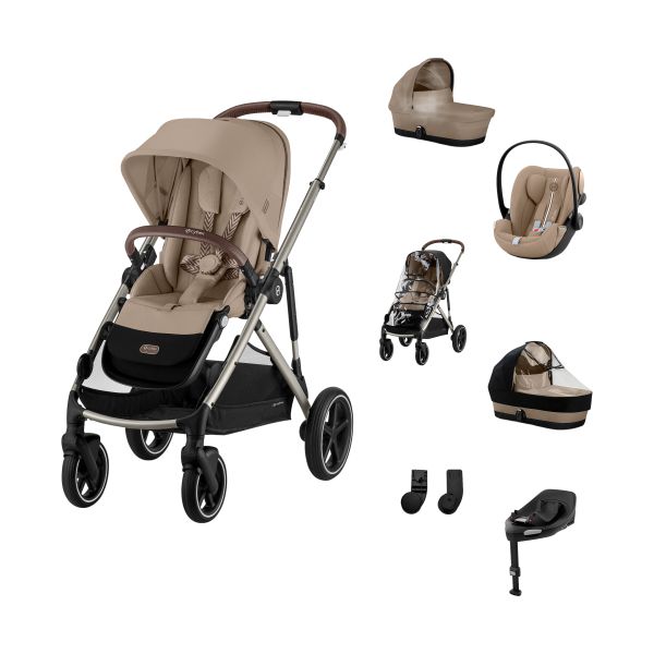 Cybex Gazelle S 3-in-1 Kinderwagen Set XL - Taupe/Almond Beige