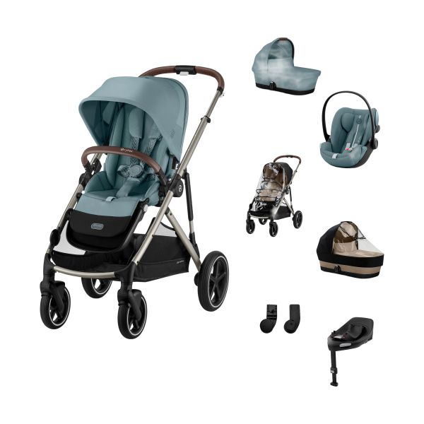 Cybex Gazelle S 3-in-1 Kinderwagen Set XL - Taupe/Stormy Blue Cybex Gazelle S 3-in-1 Kinderwagen Set XL - Taupe/Stormy Blue