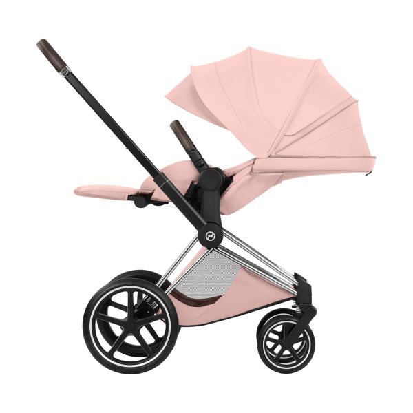 Cybex Priam 5 Style Kinderwagen 2-in-1 - Chrome Brown/Peach Pink Cybex Priam 5 Style Kinderwagen 2-in-1 - Chrome Brown/Peach Pink