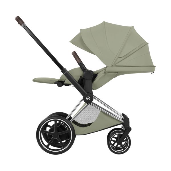 Cybex e-Priam 5 Style Kinderwagen 2-in-1 - Chrome Brown/Sage Green