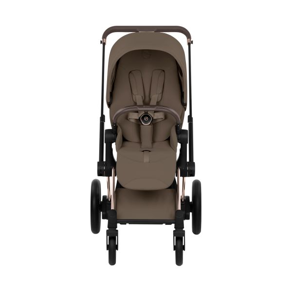 Cybex e-Priam 5 Style Kinderwagen 2-in-1 - Rosegold/Coconut Brown