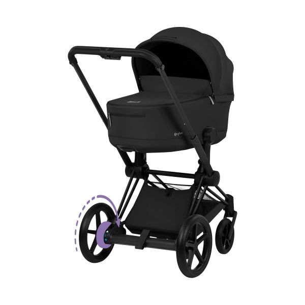 Cybex e-Priam 5 Comfort Kinderwagen 2-in-1 - Black/Sepia Black Cybex e-Priam 5 Comfort Kinderwagen 2-in-1 - Black/Sepia Black