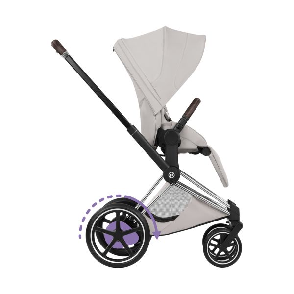 Cybex e-Priam 5 Style Kinderwagen 2-in-1 - Chrome Brown/City Grey Cybex e-Priam 5 Style Kinderwagen 2-in-1 - Chrome Brown/City Grey
