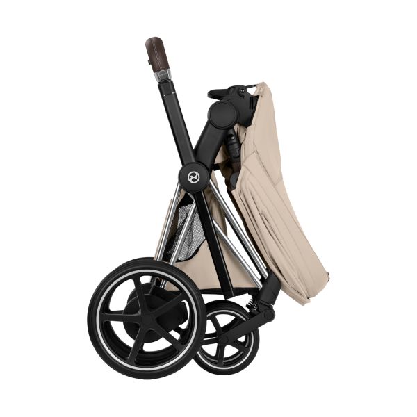 Cybex e-Priam 5 Style Kinderwagen 2-in-1 - Chrome Brown/Cozy Beige