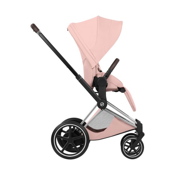 Cybex e-Priam 5 Style Kinderwagen 2-in-1 - Chrome Brown/Peach Pink Cybex e-Priam 5 Style Kinderwagen 2-in-1 - Chrome Brown/Peach Pink