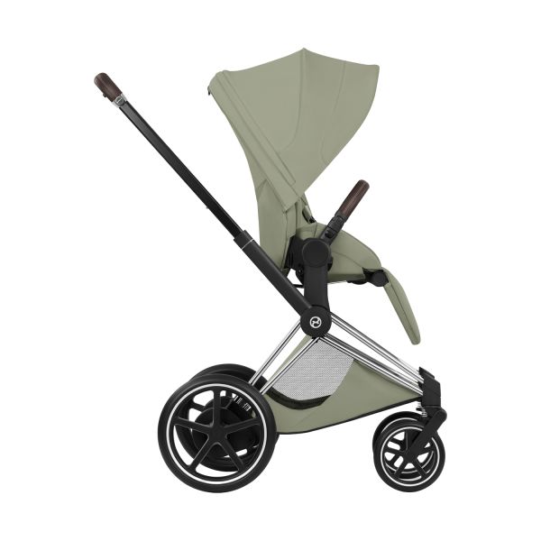 Cybex e-Priam 5 Style Kinderwagen 2-in-1 - Chrome Brown/Sage Green