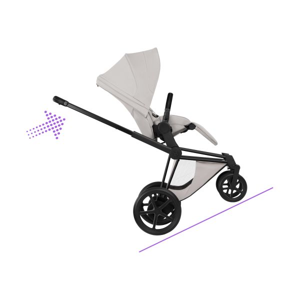 Cybex e-Priam 5 Style Kinderwagen 2-in-1 - Matt Black/City Grey