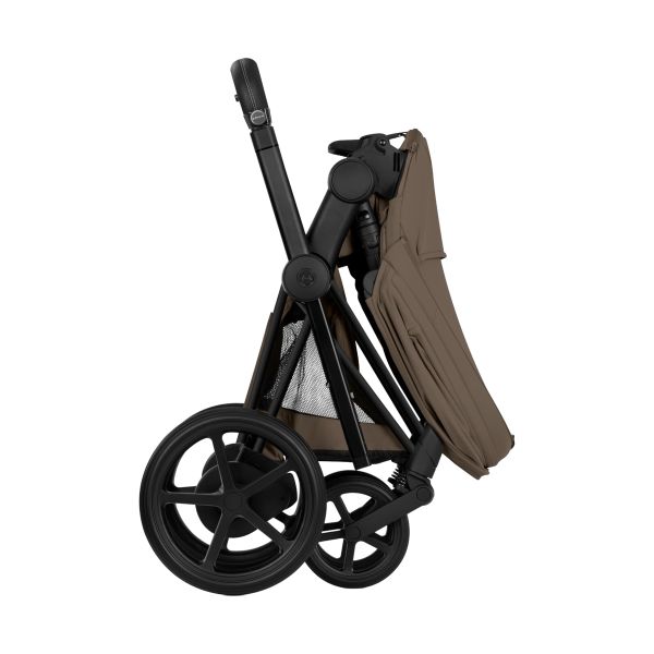 Cybex e-Priam 5 Comfort Kinderwagen 2-in-1 - Matt Black/Coconut Brown  