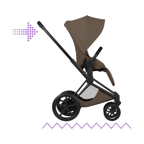 Cybex e-Priam 5 Style Kinderwagen 2-in-1 - Matt Black/Coconut Brown Cybex e-Priam 5 Style Kinderwagen 2-in-1 - Matt Black/Coconut Brown