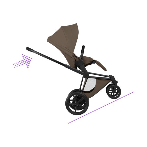 Cybex e-Priam 5 Style Kinderwagen 2-in-1 - Matt Black/Coconut Brown Cybex e-Priam 5 Style Kinderwagen 2-in-1 - Matt Black/Coconut Brown
