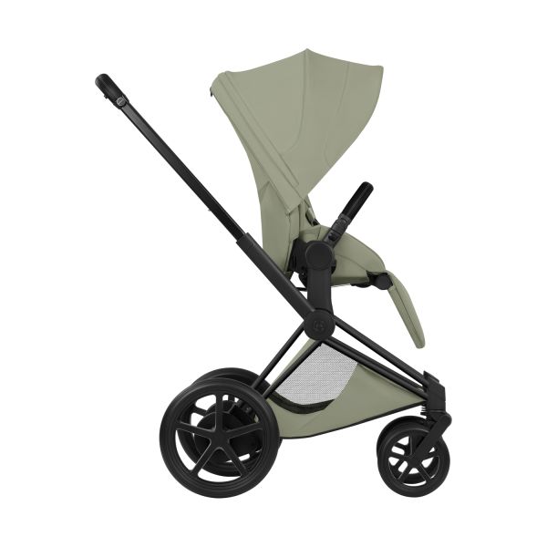 Cybex e-Priam 5 Style Kinderwagen 2-in-1 - Matt Black/Sage Green
