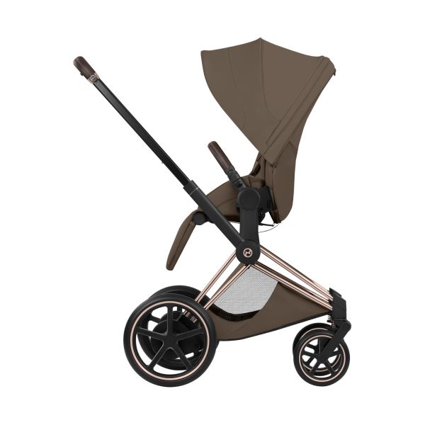 Cybex e-Priam 5 Style Kinderwagen 2-in-1 - Rosegold/Coconut Brown