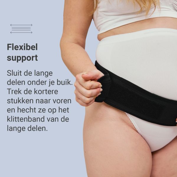 Carriwell Verstelbare Buikband Support Zwart S/M