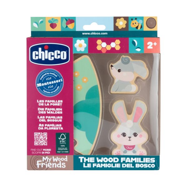 Chicco My Wood Friends Families - Mama Konijn Chicco My Wood Friends Families - Mama Konijn