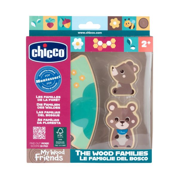 Chicco My Wood Friends Families - Papa Beer Chicco My Wood Friends Families - Papa Beer
