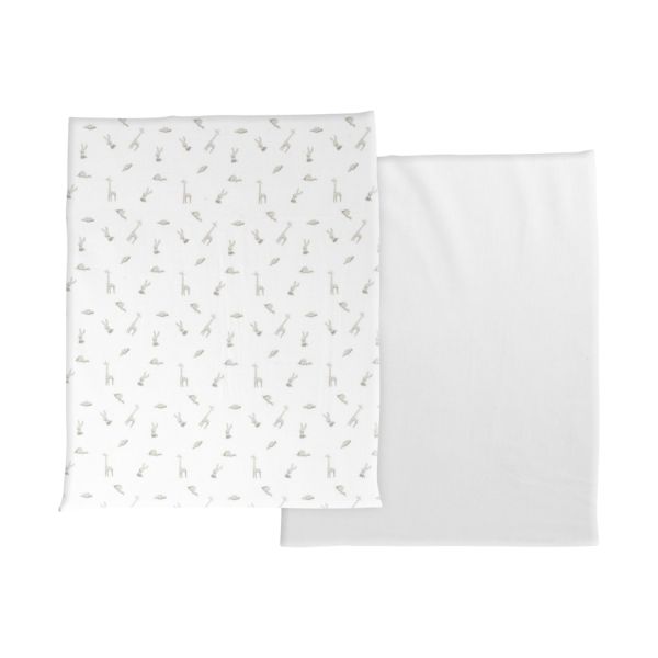 Chicco Next2Me Hoeslakens - 2 Stuks - Clouds Chicco Next2Me Hoeslakens - 2 Stuks - Clouds