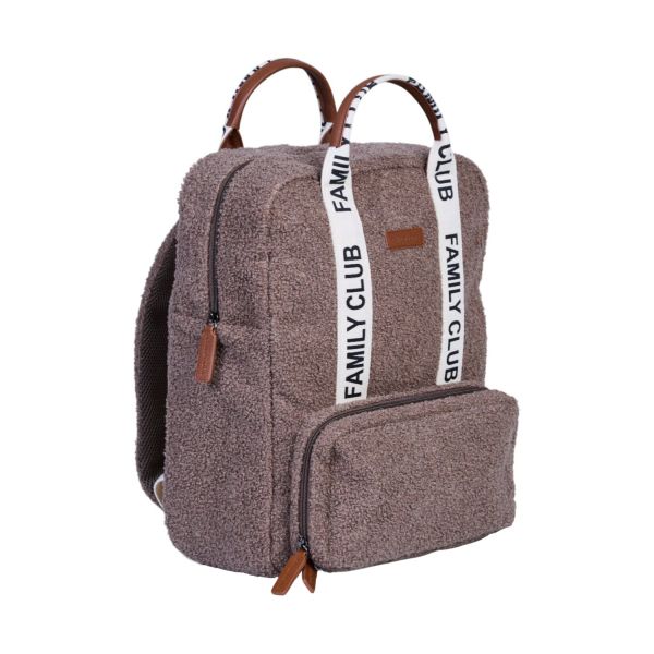 Childhome Family Club Verzorgingsrugzak - Signature - Teddy - Zacht Bruin Childhome Family Club Verzorgingsrugzak - Signature - Teddy - Zacht Bruin