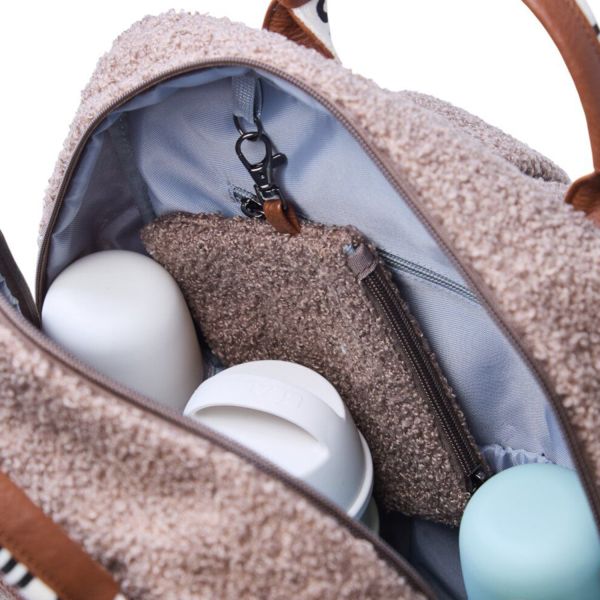 Childhome Family Club Verzorgingsrugzak - Signature - Teddy - Zacht Bruin Childhome Family Club Verzorgingsrugzak - Signature - Teddy - Zacht Bruin