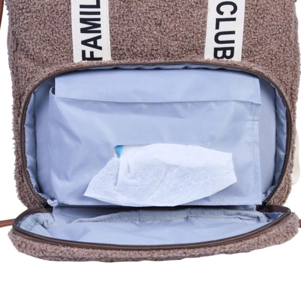 Childhome Family Club Verzorgingsrugzak - Signature - Teddy - Zacht Bruin Childhome Family Club Verzorgingsrugzak - Signature - Teddy - Zacht Bruin