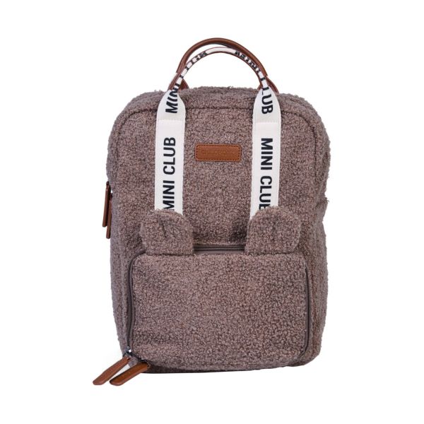 Childhome Mini Club Kinderrugzak - Signature - Teddy - Zacht Bruin Childhome Mini Club Kinderrugzak - Signature - Teddy - Zacht Bruin