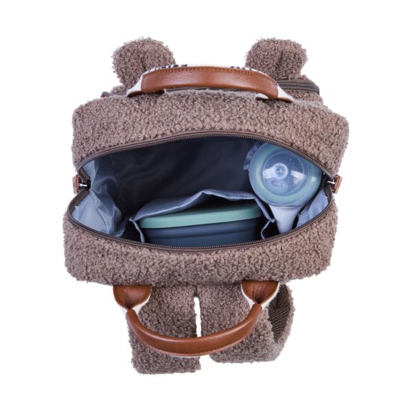 Childhome Mini Club Kinderrugzak - Signature - Teddy - Zacht Bruin Childhome Mini Club Kinderrugzak - Signature - Teddy - Zacht Bruin