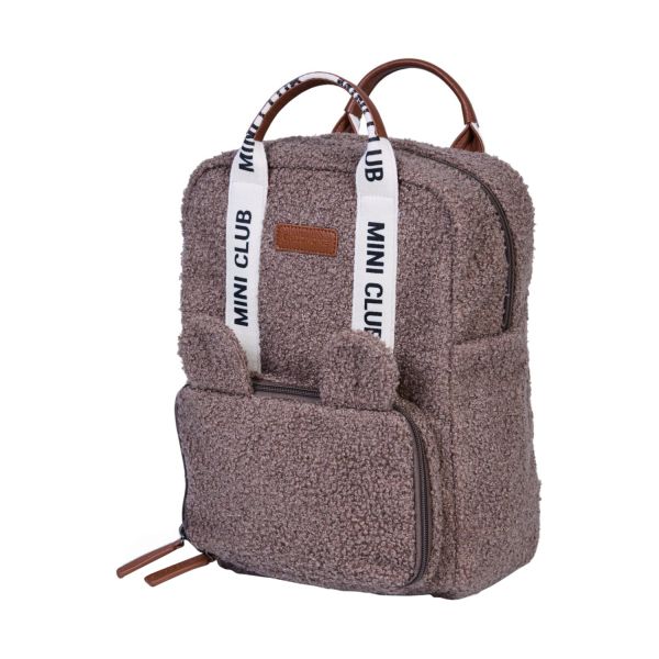 Childhome Mini Club Kinderrugzak - Signature - Teddy - Zacht Bruin Childhome Mini Club Kinderrugzak - Signature - Teddy - Zacht Bruin
