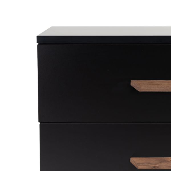 TWF Meegroeibed - Commode 3 Laden - Hanglegkast 2 Deuren 1 Lade Modena Walnoot TWF Meegroeibed - Commode 3 Laden - Hanglegkast 2 Deuren 1 Lade Modena Walnoot