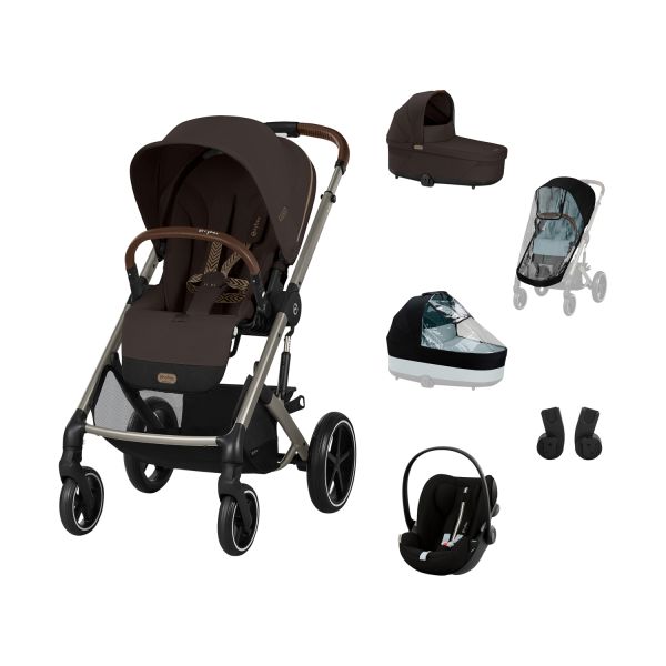 Cybex Balios 3-in-1 Kinderwagen Set L - Chocolate Brown/Brown