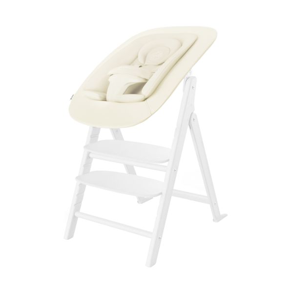 Cybex Kinderstoel Click & Fold All White - White 4 In 1 Cybex Kinderstoel Click & Fold All White - White 4 In 1