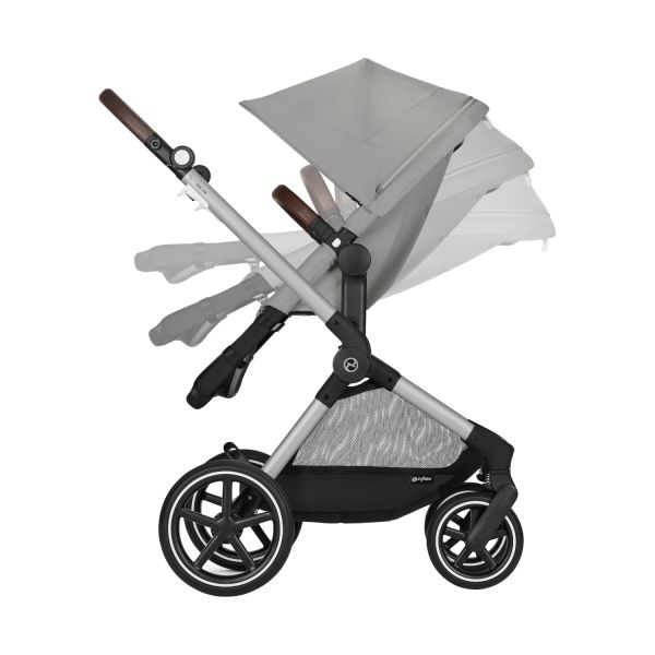 Cybex EOS Lux Kinderwagen 2-in-1 - Stone Grey / Mid Grey