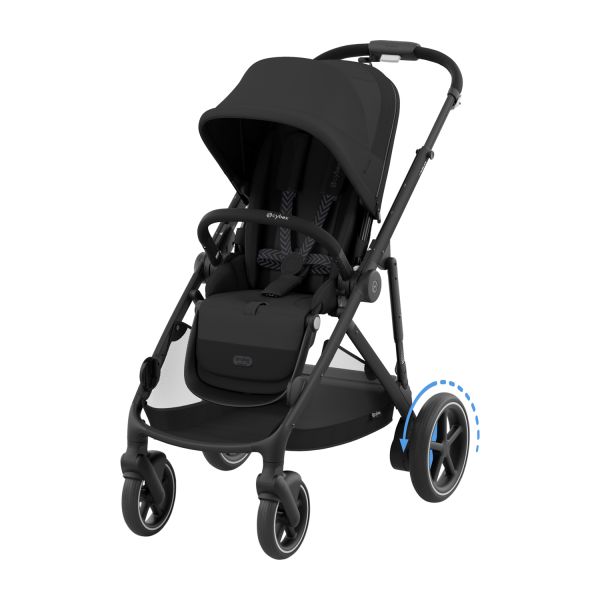 Cybex E-Gazelle S DUO kinderwagen 3-in-1 Moon Black/Black Cybex E-Gazelle S DUO kinderwagen 3-in-1 Moon Black/Black