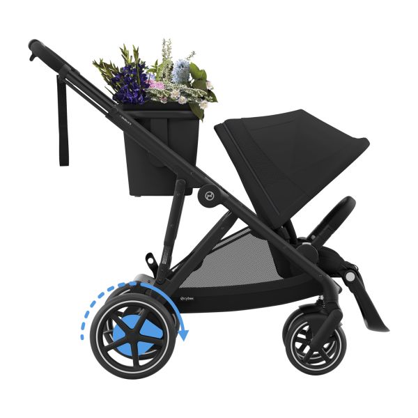 Cybex E-Gazelle S Kinderwagen 2-in-1 Moon Black/Black Cybex E-Gazelle S Kinderwagen 2-in-1 Moon Black/Black