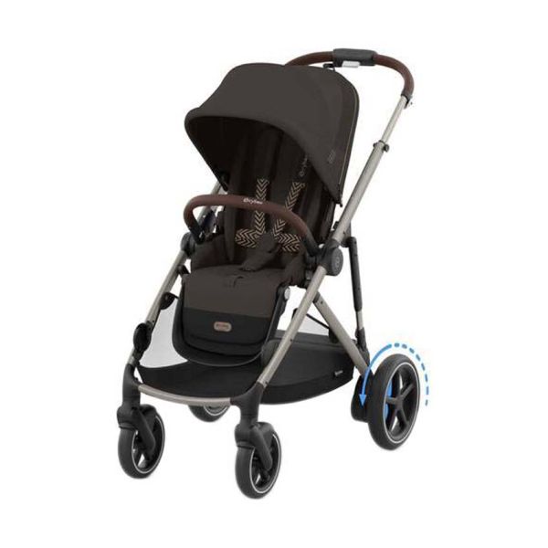 Cybex E-Gazelle S Kinderwagen - Chocolate Brown / Brown Cybex E-Gazelle S Kinderwagen - Chocolate Brown / Brown