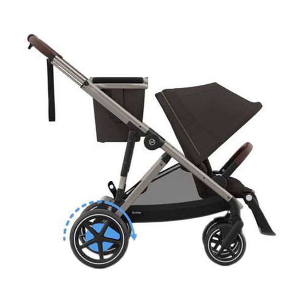 Cybex E-Gazelle S Kinderwagen - Chocolate Brown / Brown Cybex E-Gazelle S Kinderwagen - Chocolate Brown / Brown