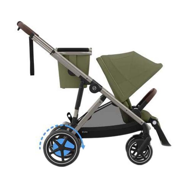 Cybex E-Gazelle S Kinderwagen - Moss Green | Khaki Cybex E-Gazelle S Kinderwagen - Moss Green | Khaki